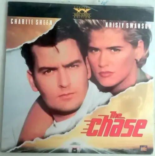 Laser Disc Raro The Chase Rotação Máxima com Charlie Sheen