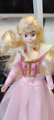 Mini Dolls 15 cm Aurora e Bela, colecionáveis importadas Disney Princesas Vintage