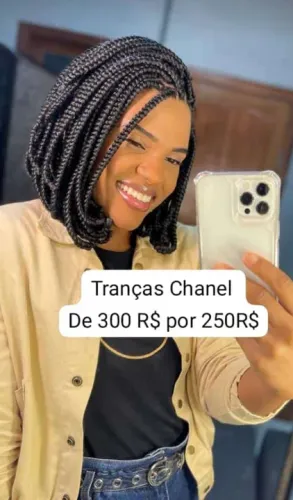 Tranças Chanel - De R$ 300 por R$ 250