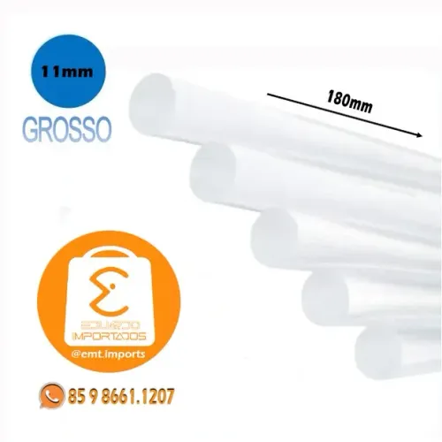Kit Bastão de Cola Quente 6 Peças 11mm BOM-5537