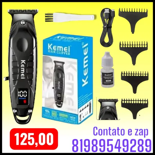 máquina de acabamento sem fio Kemei KM-2288.