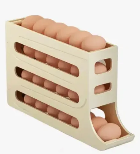 Porta Ovos Suporte Organizador Plástico 4 Andares