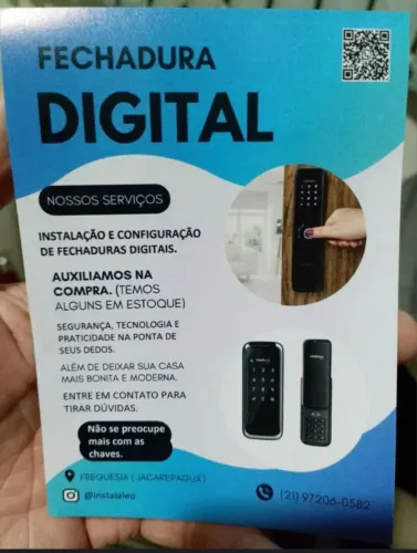 Instalação de fechadura digital 