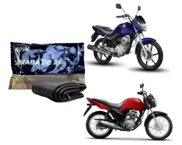 Câmara de Ar para Pneu de Moto Titan aro 18 Mtosir<br>