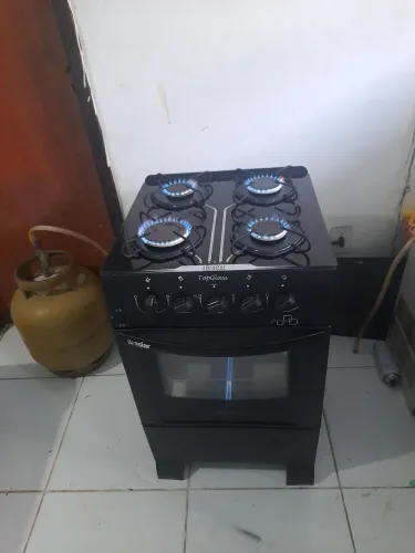 Fogão 4 Bocas Braslar Top Glass