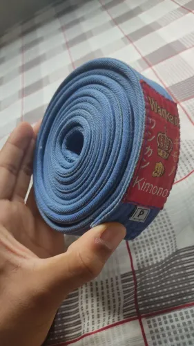 Faixa azul judô wankan tamanho P