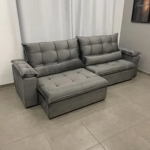 Sofá Retrátil e Reclinável Ilove