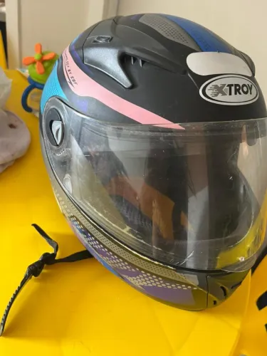Capacete EBF Xtroy com Óculos Interno Fumê