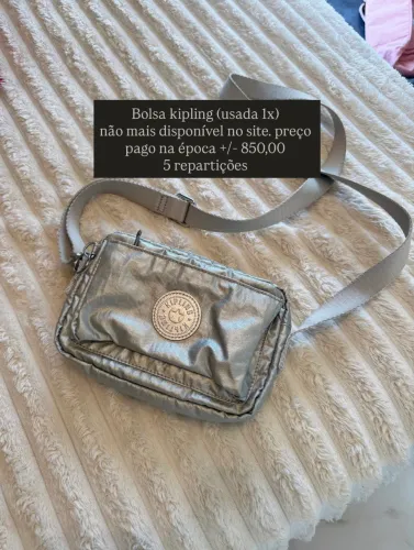 Bolsa Kipling prata / cinza