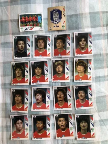 Figurinhas Seleção da Coreia do Sul 2006 - Recortadas