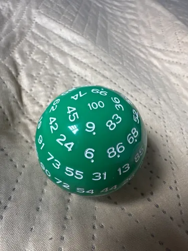 Dado de 100 lados D100 - verde
