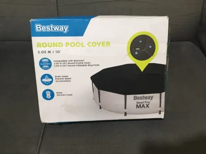 Cobertura para Piscinas Frame Pool Cover de 3,05m da Bestway Steel Pro Max - NOVA