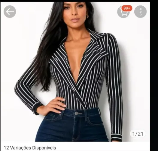 Body listrado lindo