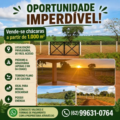 Chácaras 1.000m2