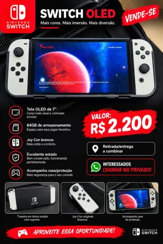 Nintendo Switch oled zerado precinho