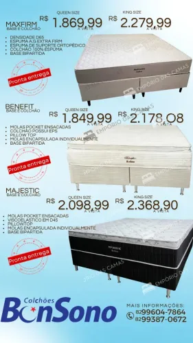 Cama molas, espuma. Ortopédica, Unibox,  casal,solteiro, queen ou king pronta entrega 
