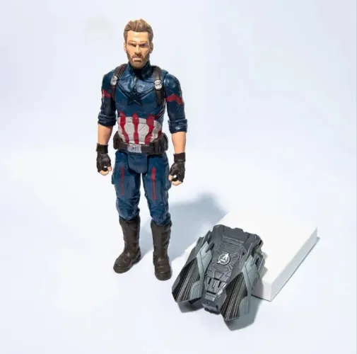 Boneco Capitão América com Aparelho Power FX da Hasbro
