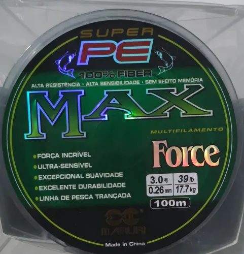 Linha de pesca multifilamento Maruri Max Force 0.26
