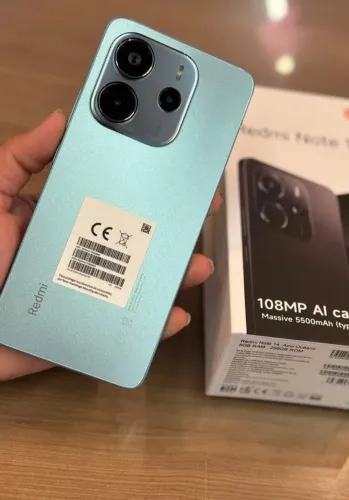 Celular Novo Lacrado ?RedmiNote14? o Top - Azul Cor linda - Bateria duradoura 256/8