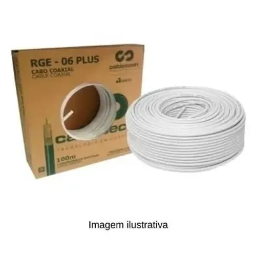 Cabo coaxial caixa com 100 metros