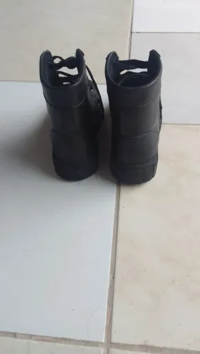 Bota preta infantil menina tamanho 30