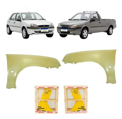 Par Paralama Ford Fiesta Courier 2000 A 2010 2011 2012 2013