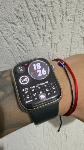 Apple Watch Series 7 Stainless Steel Silver - Bateria 95%