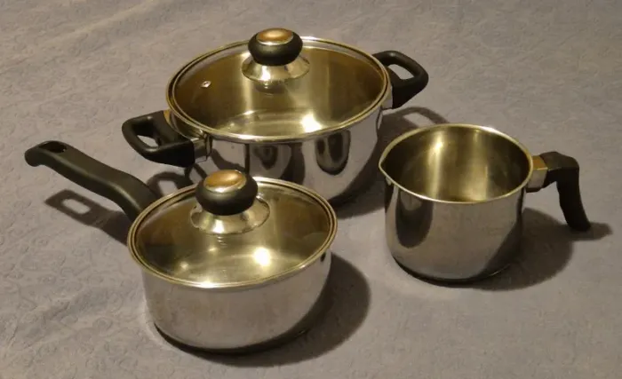 Conjunto de 3 panelas inox