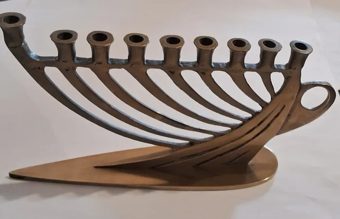 CHANUKIA HARPA DE DAVI VINTAGE ORIGINAL MADEN ISRAEL