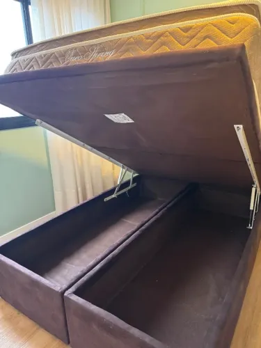 Cama Baú + Colchão Casal à Venda (Ótimo estado)