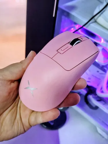 mouse delux m600 ultra rosa