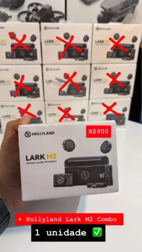 Microfone Hollyland Lark M2 Combo Lacrado