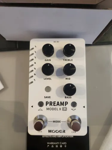 Pedal Guitarra Digital Mooer Preamp Model X2 28 Efeitos Impulse Response