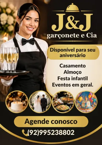 Garçonete para festas e Eventos