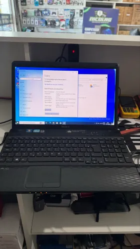 Notebook Sony vaio preto i3 8gb Ssd 120