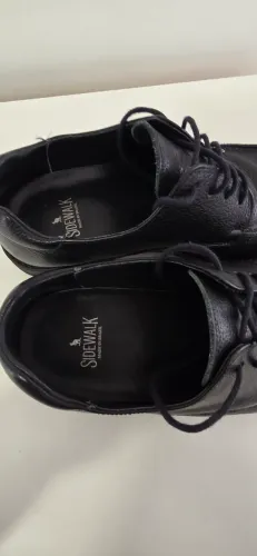 Sapato social couro preto, 41, Side Walk