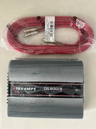 Taramps DS 800x4 2 Ohms Novo, Nunca Usado + Cabo RCA Taramps