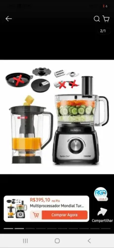 Multiprocessador mondial 127v