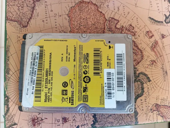 HD 320GB de memoria