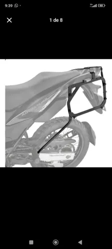 Suporte baú lateral SAHARA 300 2024+ / Honda XRE 300 2010+