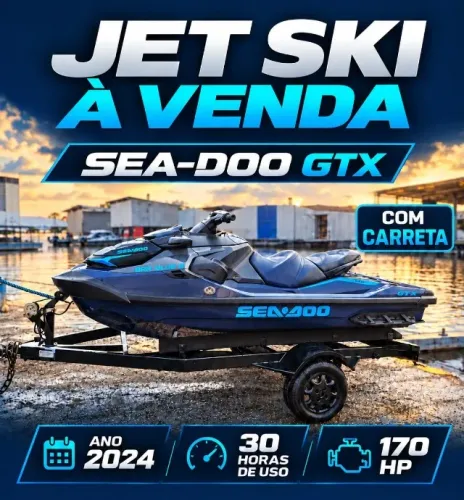 Jet Ski Sea-Doo GTX 170 HP com carreta