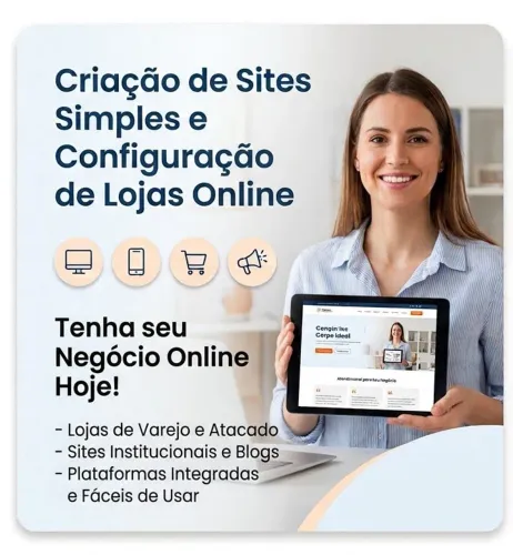 Criação de site, LP, e-commerce e marketplace