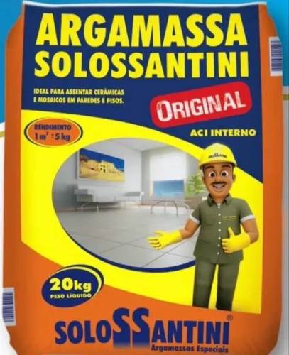 Argamassa AC1 Interna Solossantini 20 kg  - Direto da Fábrica