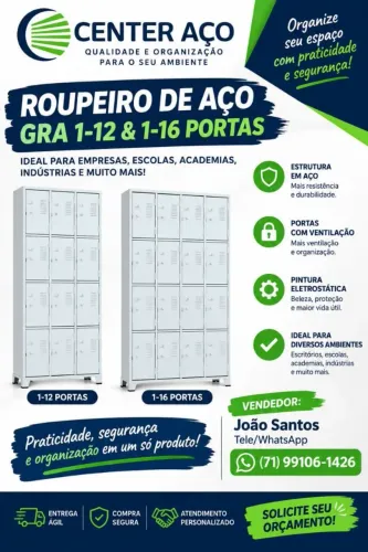 Roupeiro Vestiário Guarda Volumes