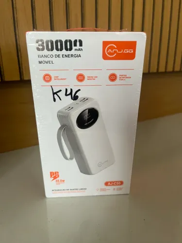 Carregador Power Bank 30000mAh Turbo 22.5W Visor LED