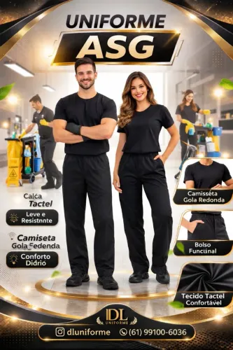 Uniforme profissional ASG - modelos diversos