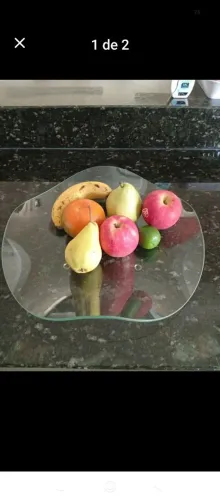 Fruteira de vidro 
