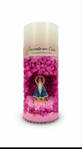 Vela Nossa Senhora Aparecida Rosa