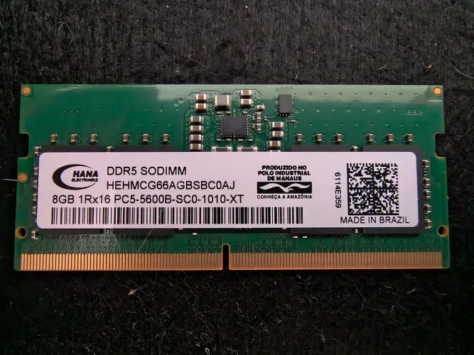 Memória RAM DDR5 8GB 4800 MT/s