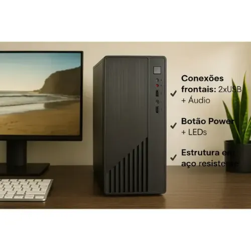 CPU Completa Intel i3 3240 + 8GB RAM + SSD 128GB + Gabinete com USB e audio frontal